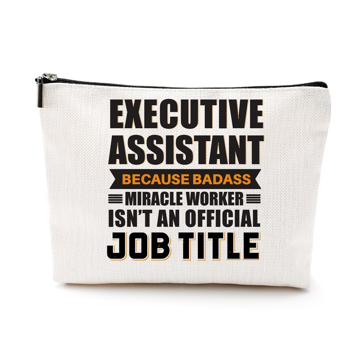 Funny Executive Assistant Cosmetic Bag Makeup Bag Administrator Day Gifts Employee Appreciation Gift for Women Friends Admin Administrative Secretary Database Assistant Graduation Birthday Christmas