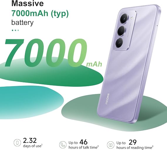 Xiaomi Redmi 15 Smartphone 2025 New - Screen 6.9 144Hz | 50MP Dual Camera | 7000mAh | 8GB 1256GB | 4G | Purple