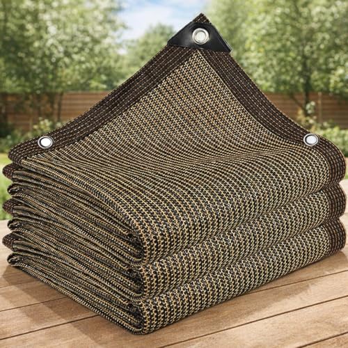 Bâche en maille Heavy-Duty marron résistante aux intempéries