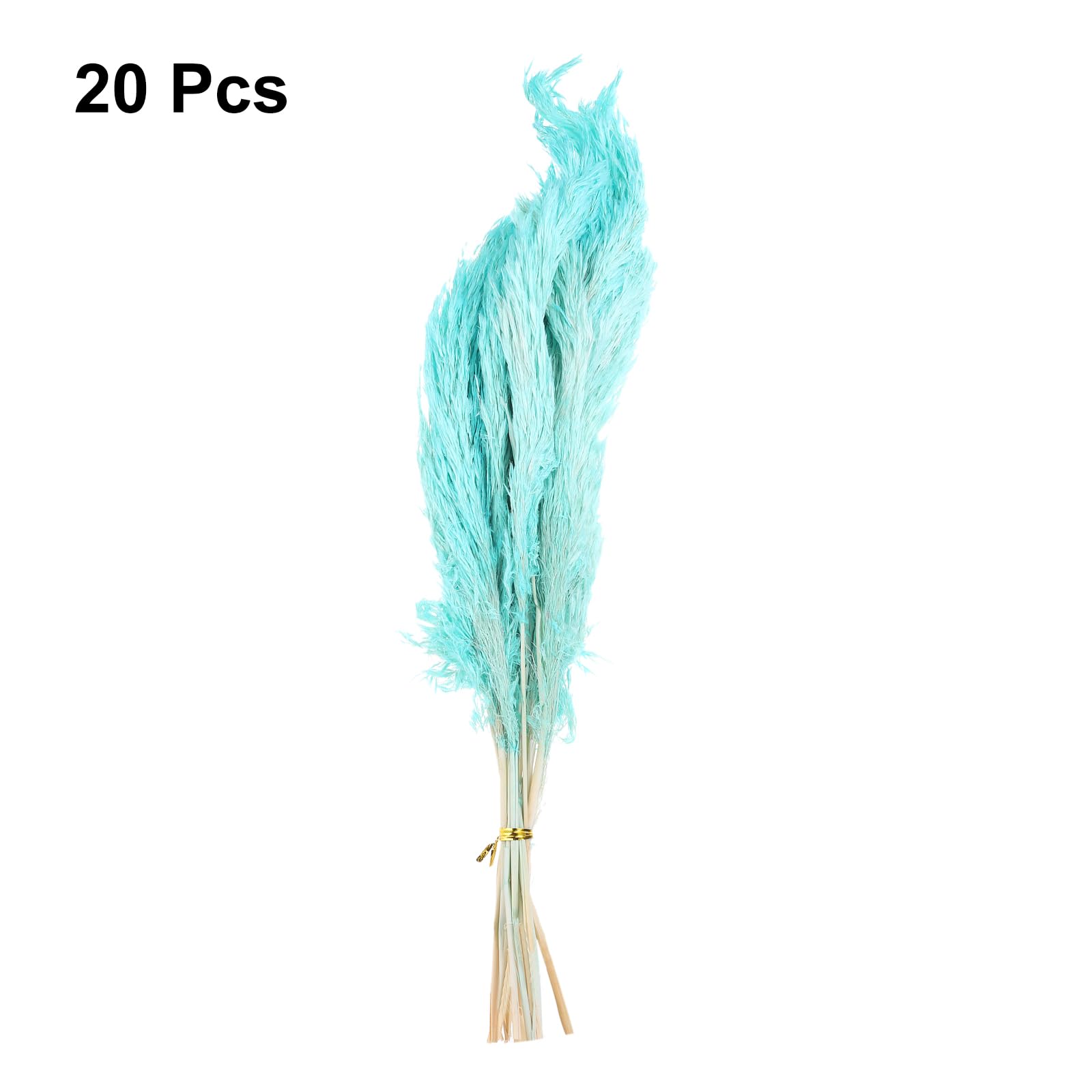 QUARKZMAN 20pz Decorazione Erba Pampa Blu 17" Fiore Artificiale