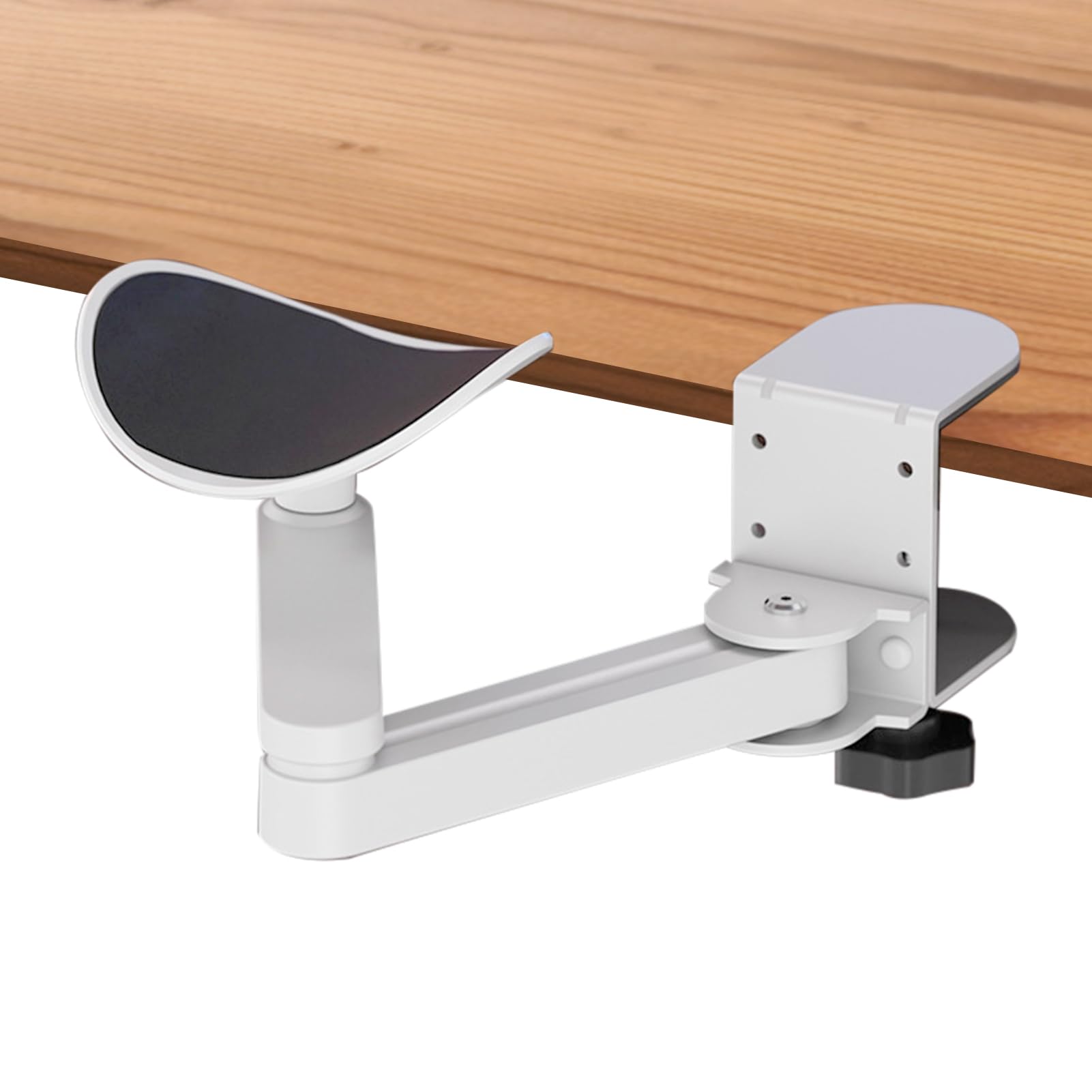 Accoudoir pour bureau – Coudière ergonomique, support de bras de bureau extensible, clavier rotatif à 360° et accoudoir d'ordinateur | Hauteur réglable pour la maison, la bibliothèque, les bureaux