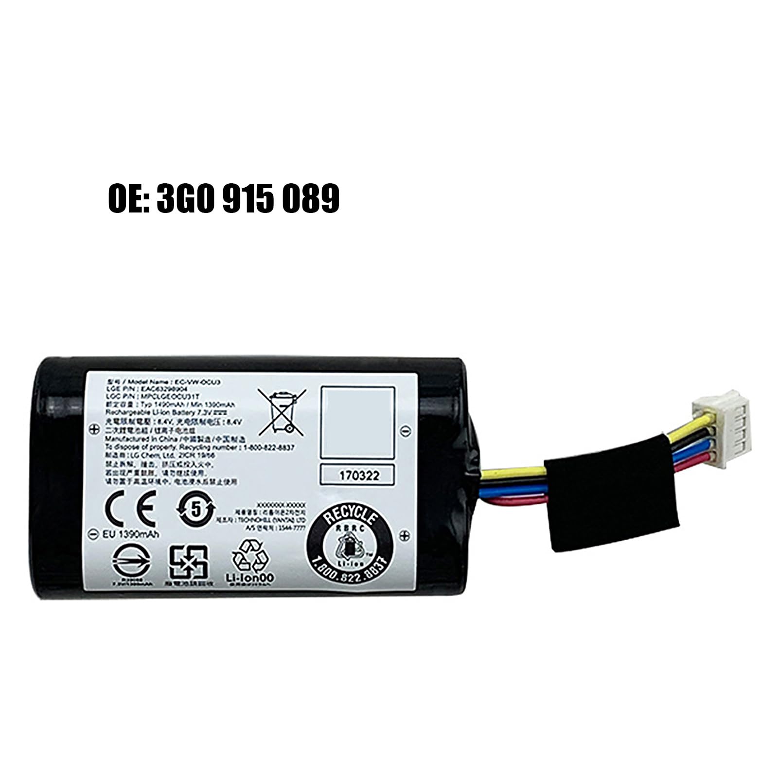 Batteria di backup originale del modulo di rete della sostituzione per l'automobile 3G0915089 facile installa la batteria di ricambio