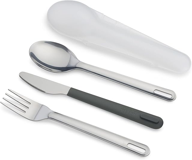 Joseph Joseph GoEat Stainless-Steel Cutlery Set - Anthracite
