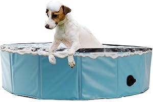 heeyoo Foldable Dog Pool: Portable, Collapsible Haven for Aquatic Canine Delights