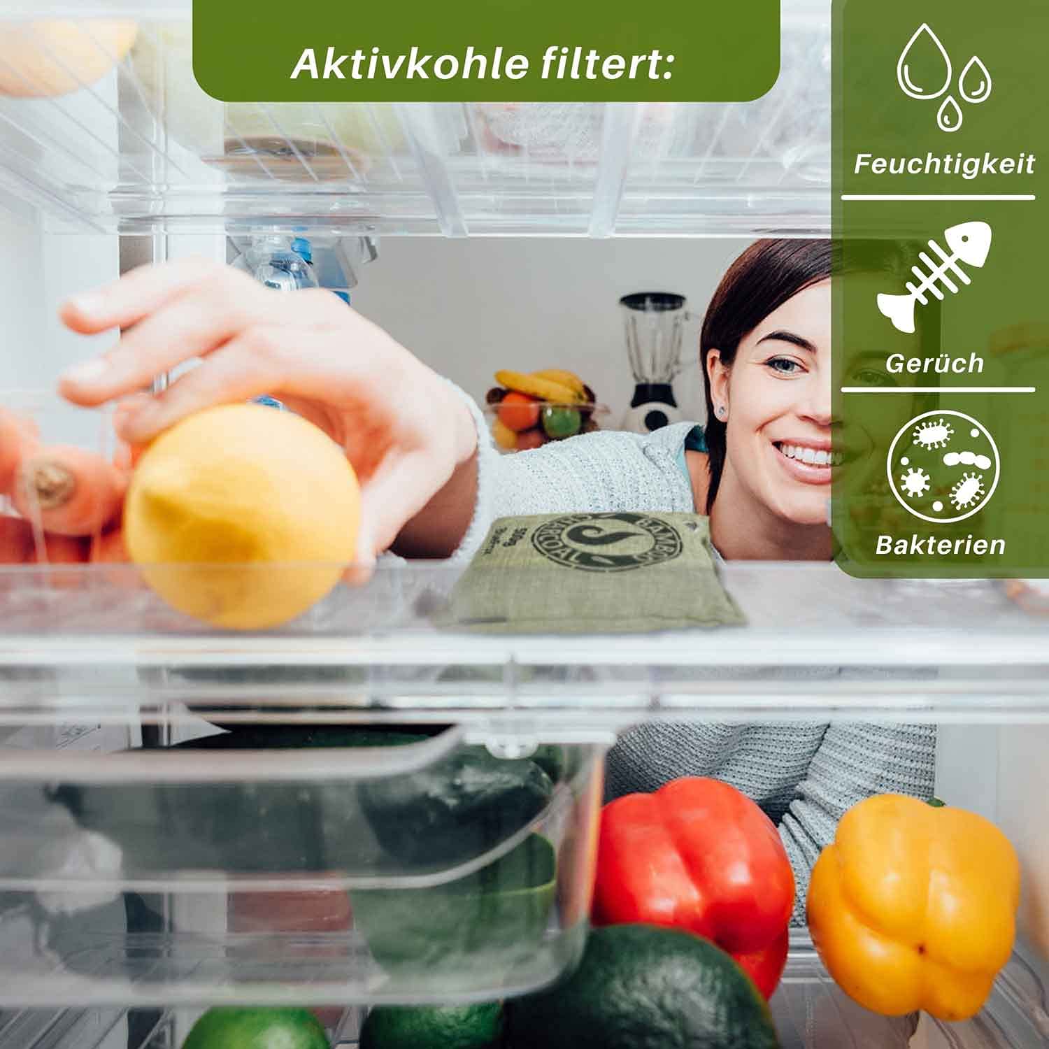 Amazon.de: BlueFox Lufterfrischer aus Bambus Aktivkohle im 4er Set - 500g -  Geruchsentferner - Luftreiniger - Entfeuchter - Fr EIN sauberes Auto -  Deutsche Marke - Lufterfrischer - Grn