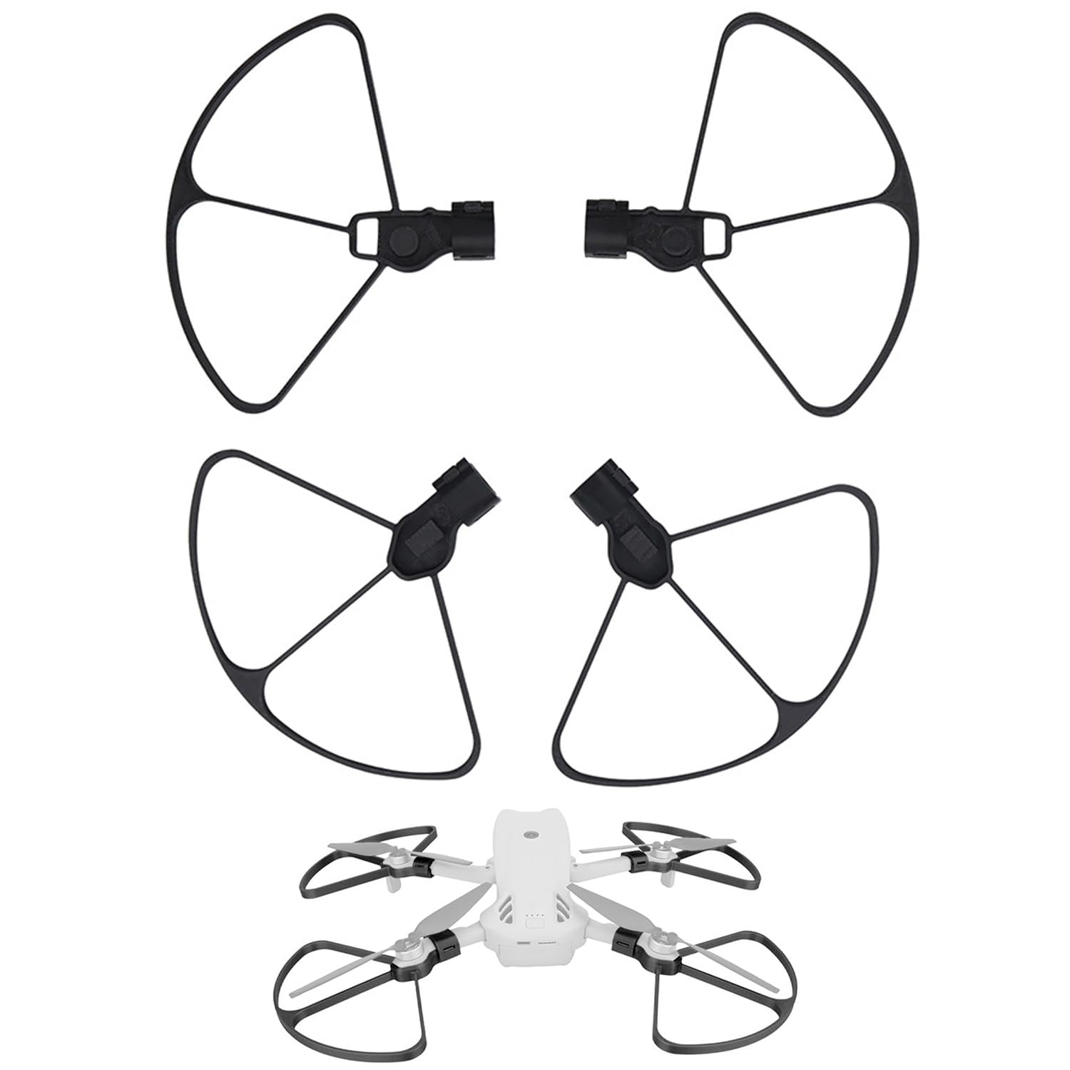 Propellerschutz für DJI Lito1/X1, Propeller Schutz Propeller Guard Zubehör für DJI Lito1/X1, Leicht, Tragbar, Stoßfest (Schwarz)