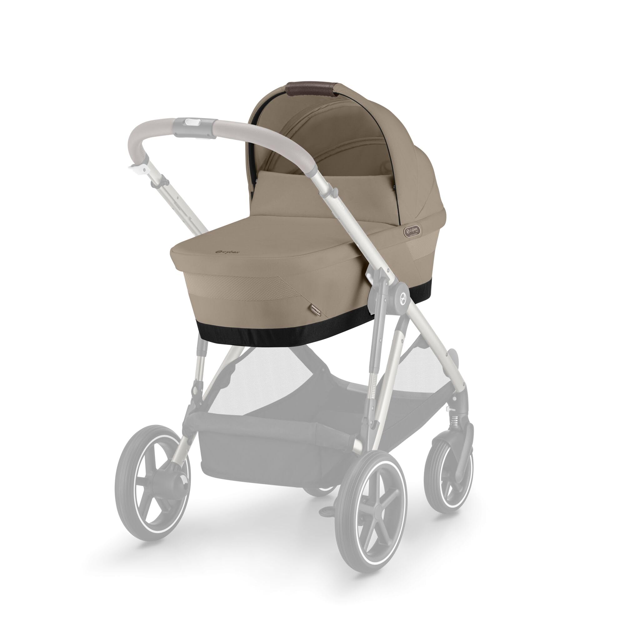 CYBEX Navicella per culla Gold GAZELLE S, dalla nascita a circa 6 mesi (max. 9 kg), per CYBEX Gazelle S ed e-Gazelle S, beige mandorla