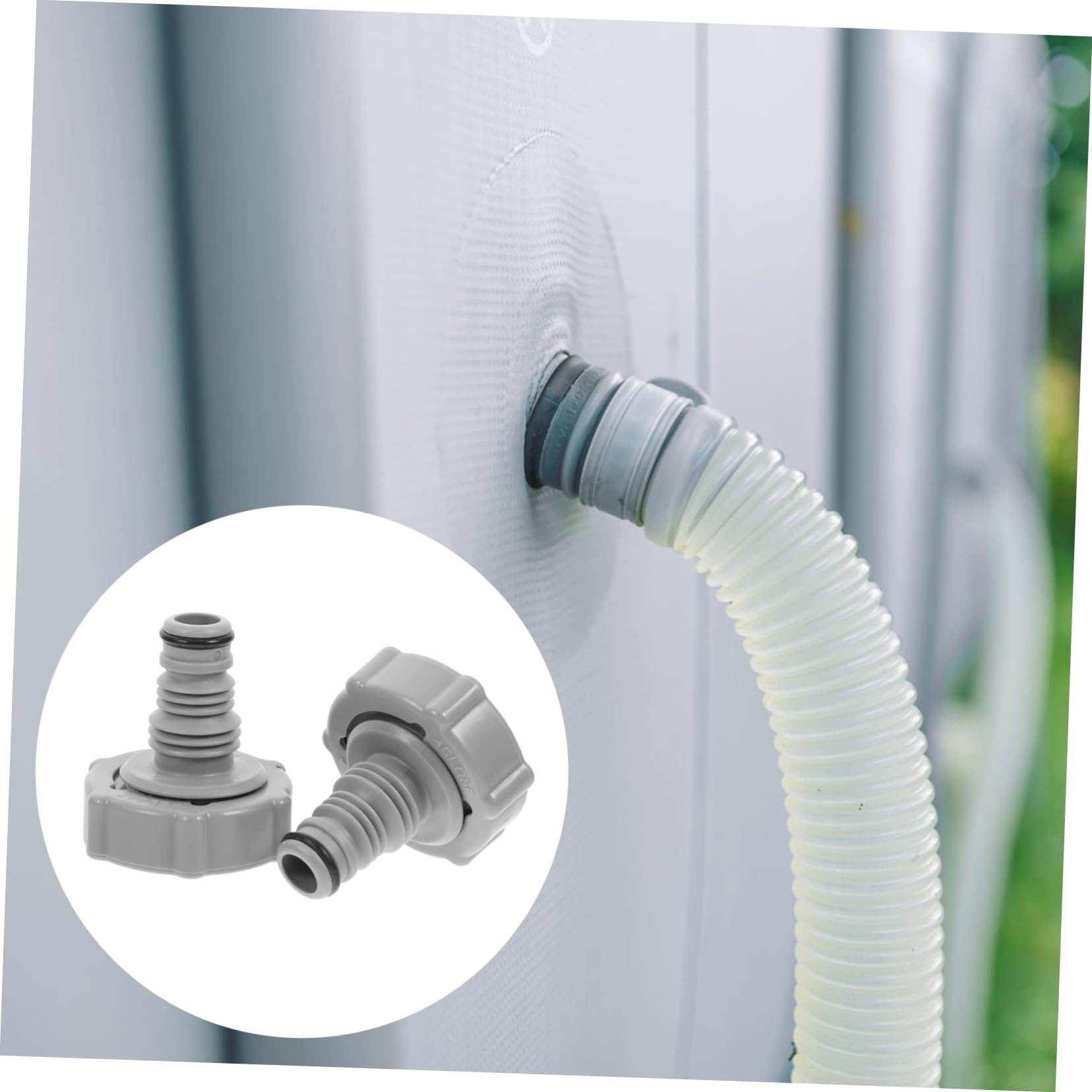 Toyvian 5 Series Adaptador De Manguera De Drenaje para Piscina Conector Compatible con Mangueras para Vaciar Instalación 2 Piezas X 5