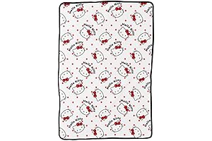 Cozy and Cute: Franco Hello Kitty Sherpa Blanket for Sweet Dreams