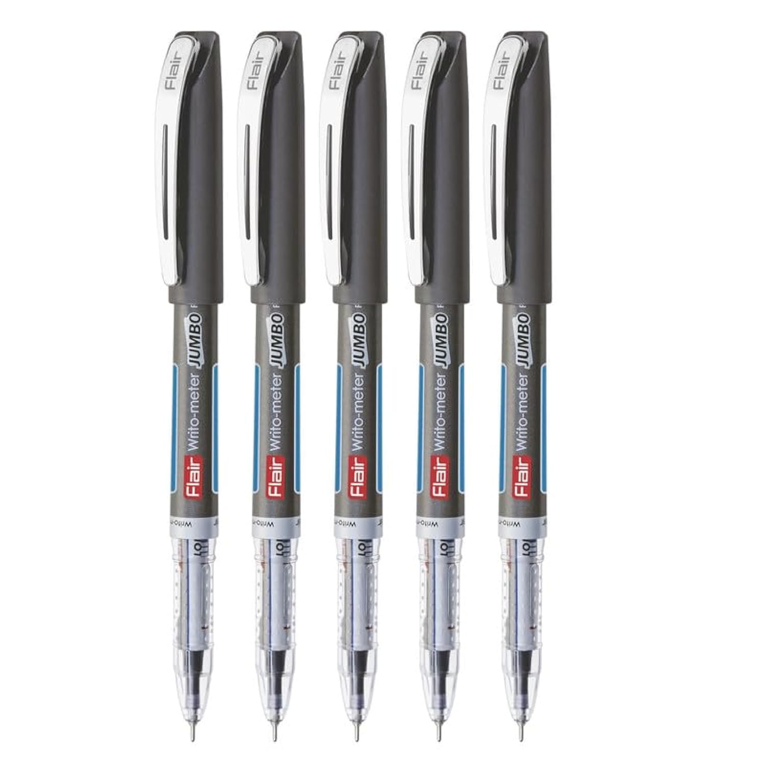 FLAIR Writometer 0.6mm Ball Pen Box Pack | Our Longest Writing Pens | Writes Upto 10,000 Meters | Smooth Ink Flow System Ensures Smooth & Comfortable Writing Experience | Blue Ink, Pack of 10 Pens — Amazon image 8