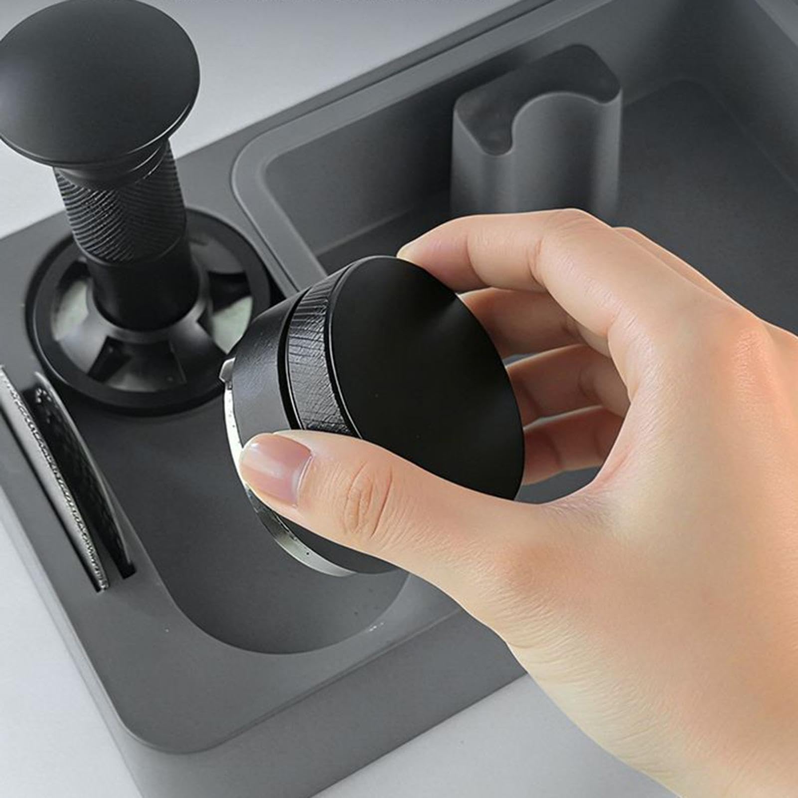 Pudełko do espresso, wielofunkcyjna, lekka stacja do ubijania kawy, kuchni, piekarni, baru, domu, sklepu, akademika, mieszkania, łatwa do czyszczenia, trwała konstrukcja