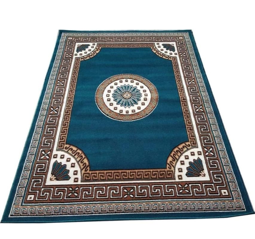 Image of Concord Carpet - Premium Soft Area Rug for Living Room, Bedroom & Office | Non-Slip, Durable, Easy to Clean Modern Floor CarpetWashable Rugs 6x8 feet Area Rugs (Color Brown)