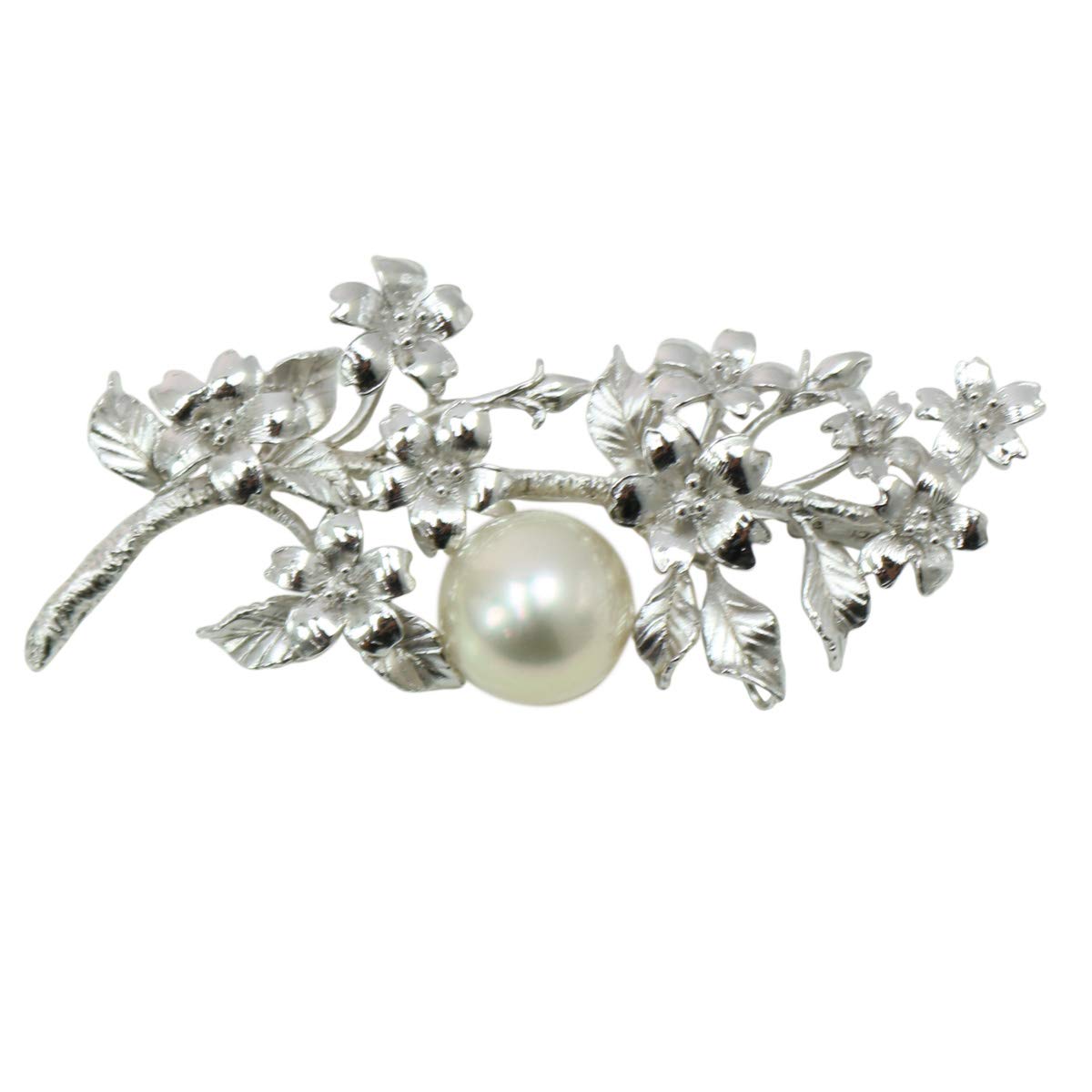 南洋白蝶真珠 パールブローチ 13mm