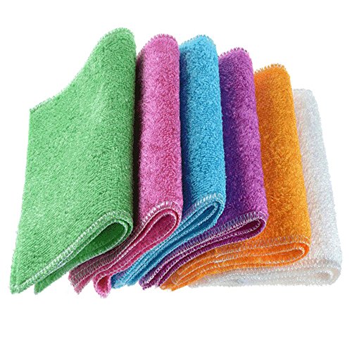 merymall 1u00a0Pieza de bambú Microfibra paños para la Limpieza Toallas para la Limpieza