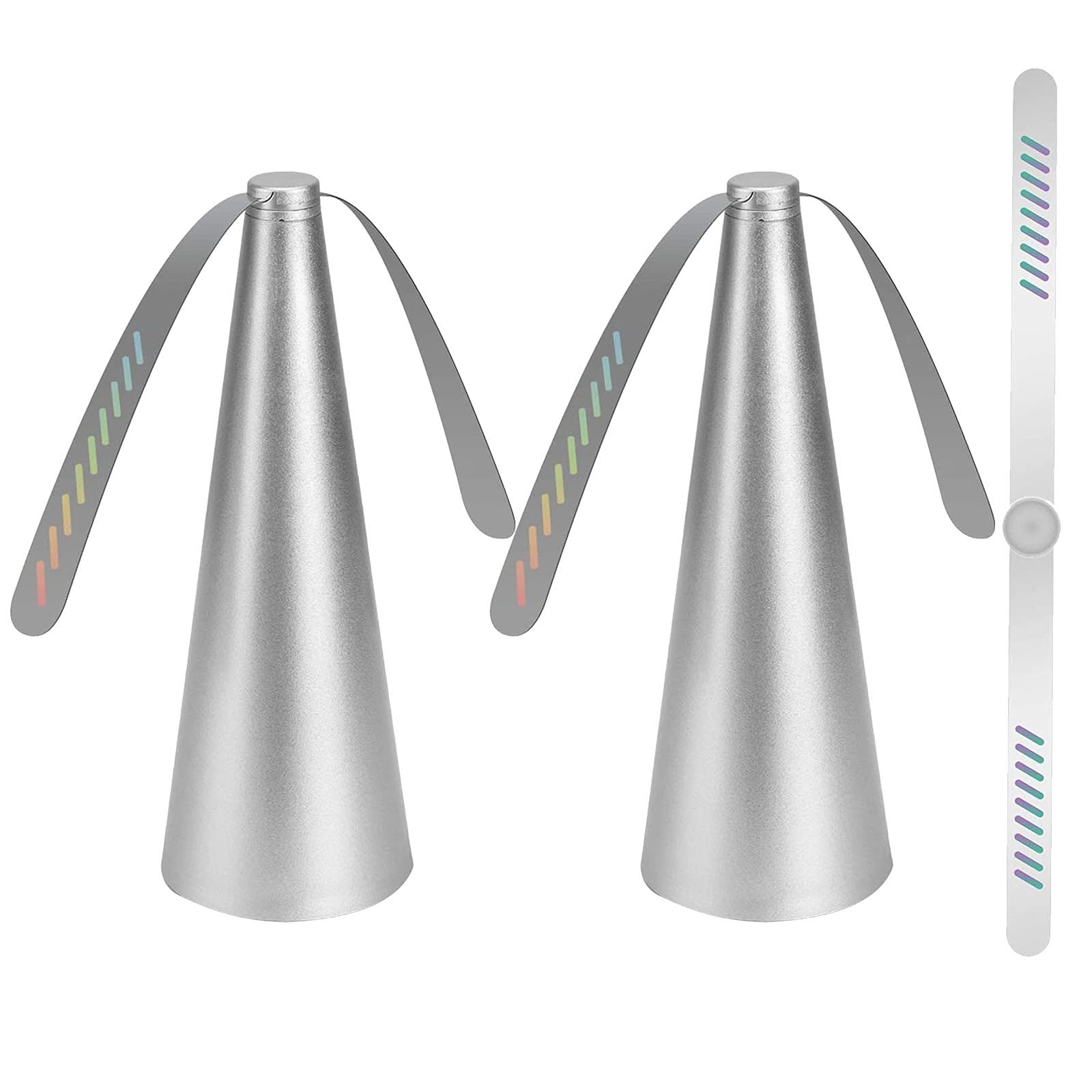Ventilateur anti-mouches nourriture JackRuler, répulsif insectes table extérieur portable, 2 PC
