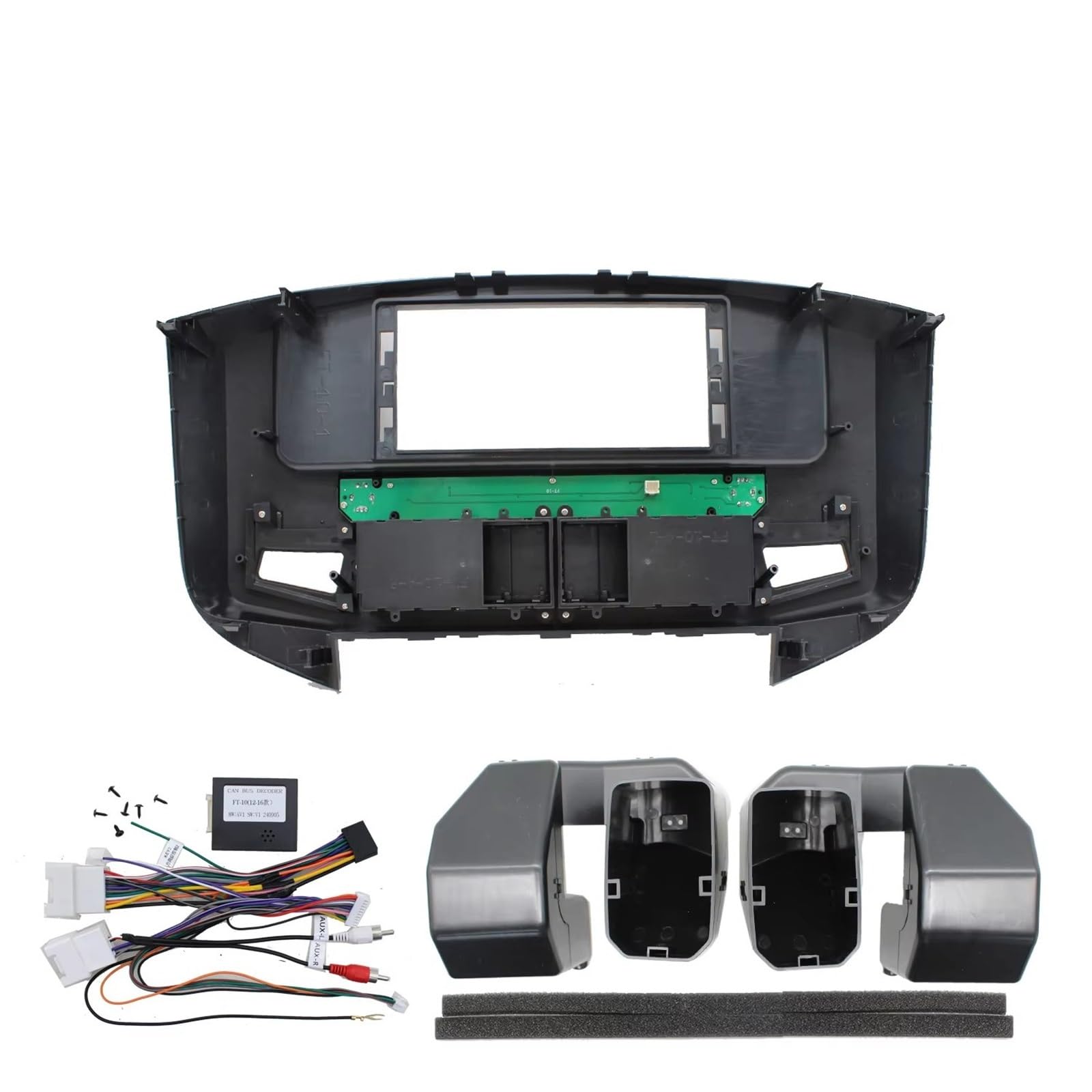 Panel Embellecedor Radio 12 Pulgadas para 2014 Años V97 Frama Radio Coche Reproductor MP5 2 DIN Fascias Panel Tablero Marco Cubierta Marco Radio para Coche