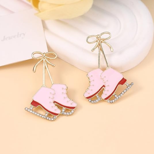 Cowgirl Boots Enamel Earrings | Western Dangle Earrings for Women