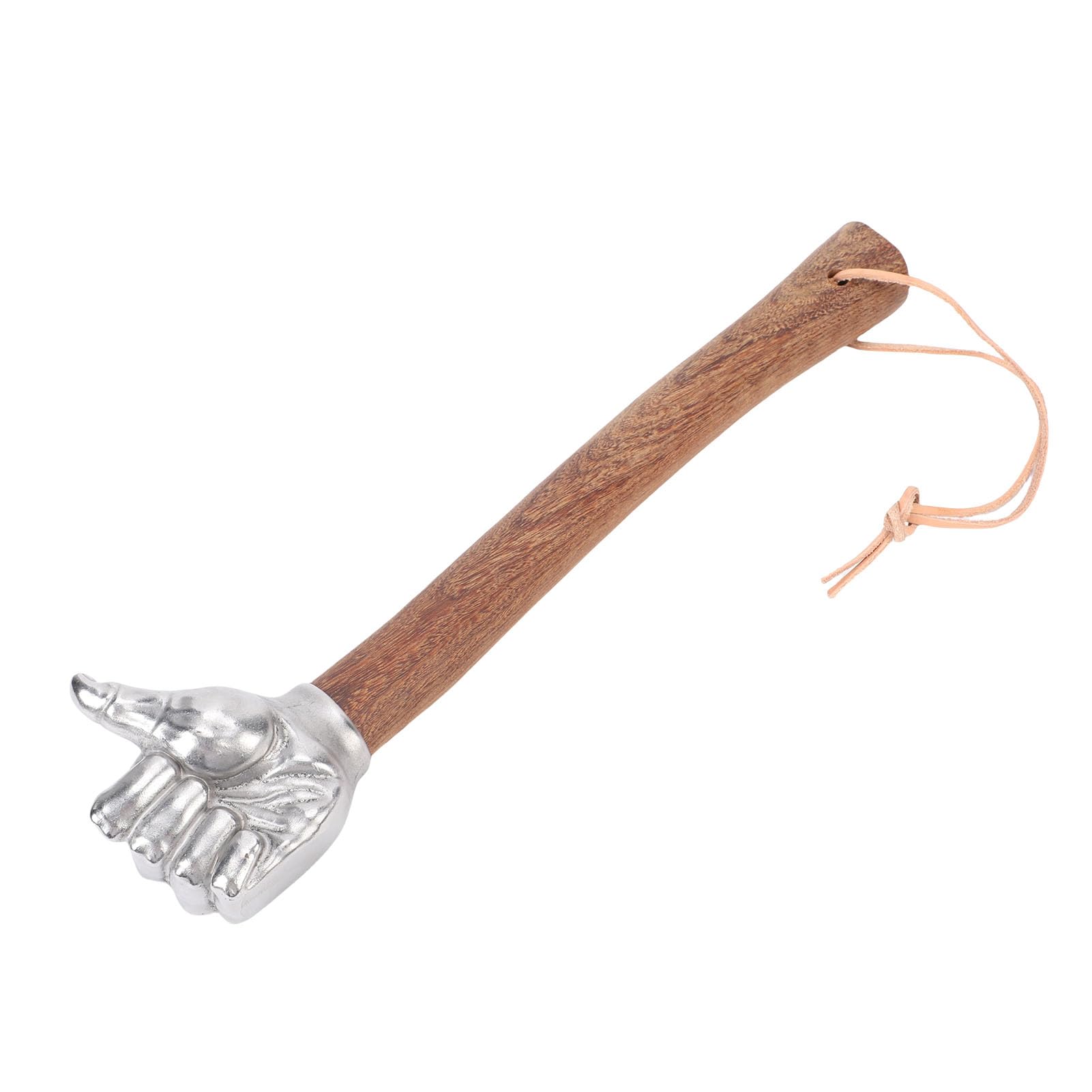 Martello a Mano Testa in Acciaio Inossidabile Martello Multifunzionale Durevole per Edilizia e Giardinaggio Manico in Legno 35 Cm (Testa del pollice)