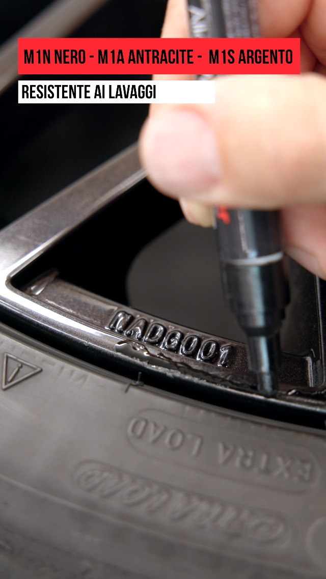 Pennarello Correttore Per Cerchi In Lega Argento - Ripara Graffi E Danni Su Ruote Auto - Foto 3