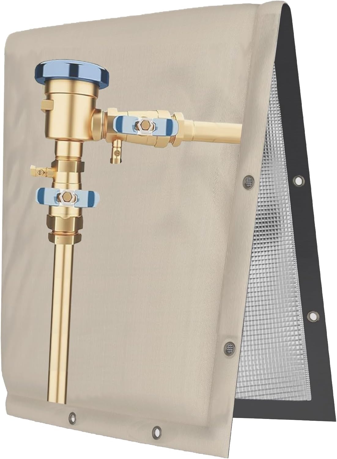 Backflow Preventer Insulation Cover,Pipe Insulation,Outdoor Pipe Covers for Winter Freeze Protection,Outdoor Faucet Covers for Winter Freeze Protection,Insulated Pipe Covers for Outside (14w*12h)