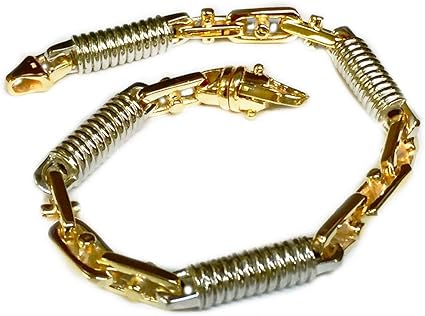 Amazon.com: Pulsera de oro macizo de 10 quilates, hecha a mano, para  hombre, 0.315 in, 45 gramos : Ropa, Zapatos y Joyería