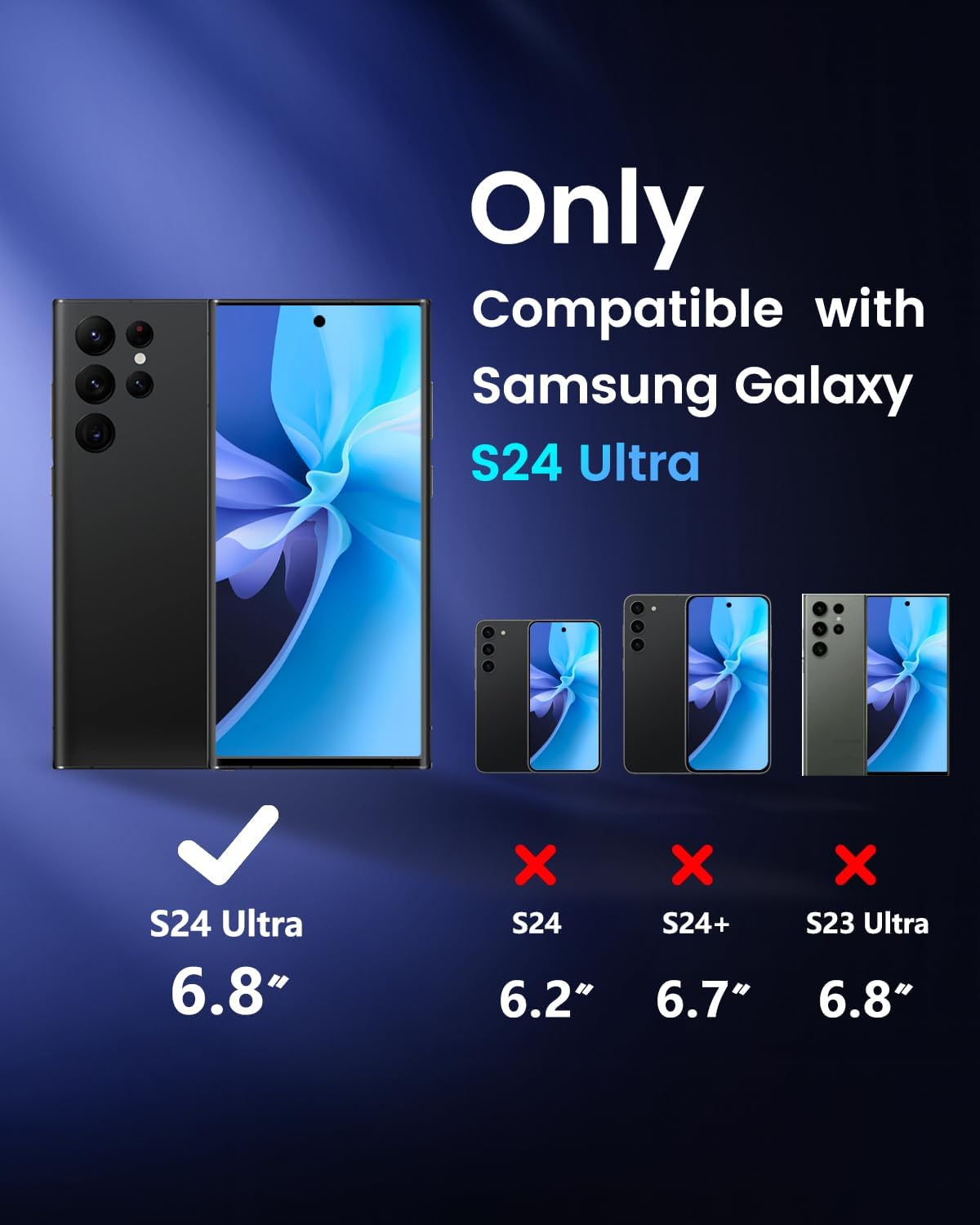 Wersja UE wyświetlacz OLED do Galaxy S24 Ultra 5G LCD ramka