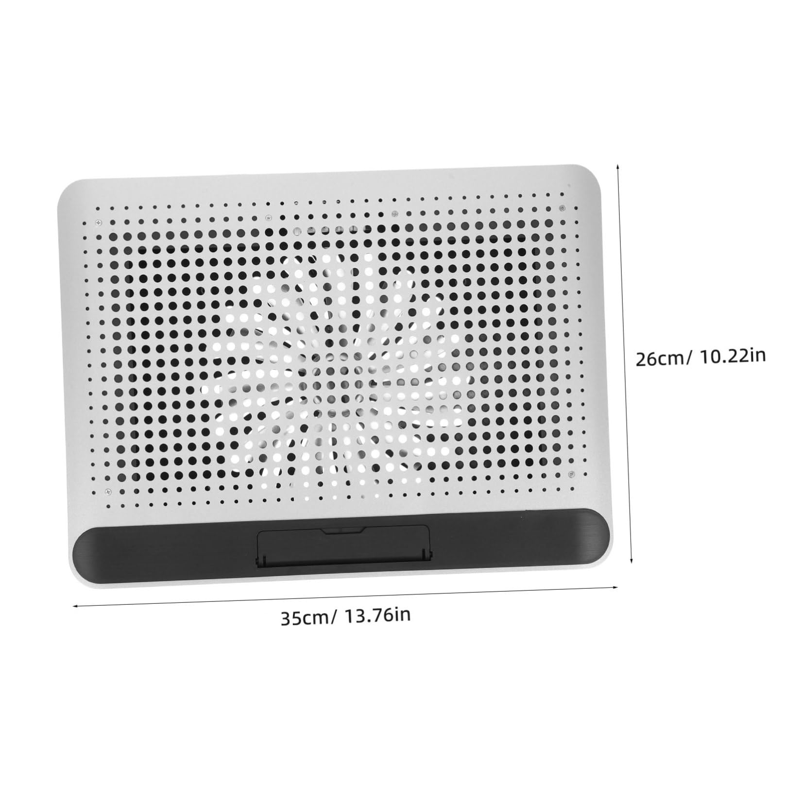 Ventilador Silencioso Enfriadora y Computadora Portátil Laptops 18 Pulgadas Base Diseño Ajustable en Aluminio en Decoración Verano Hogar