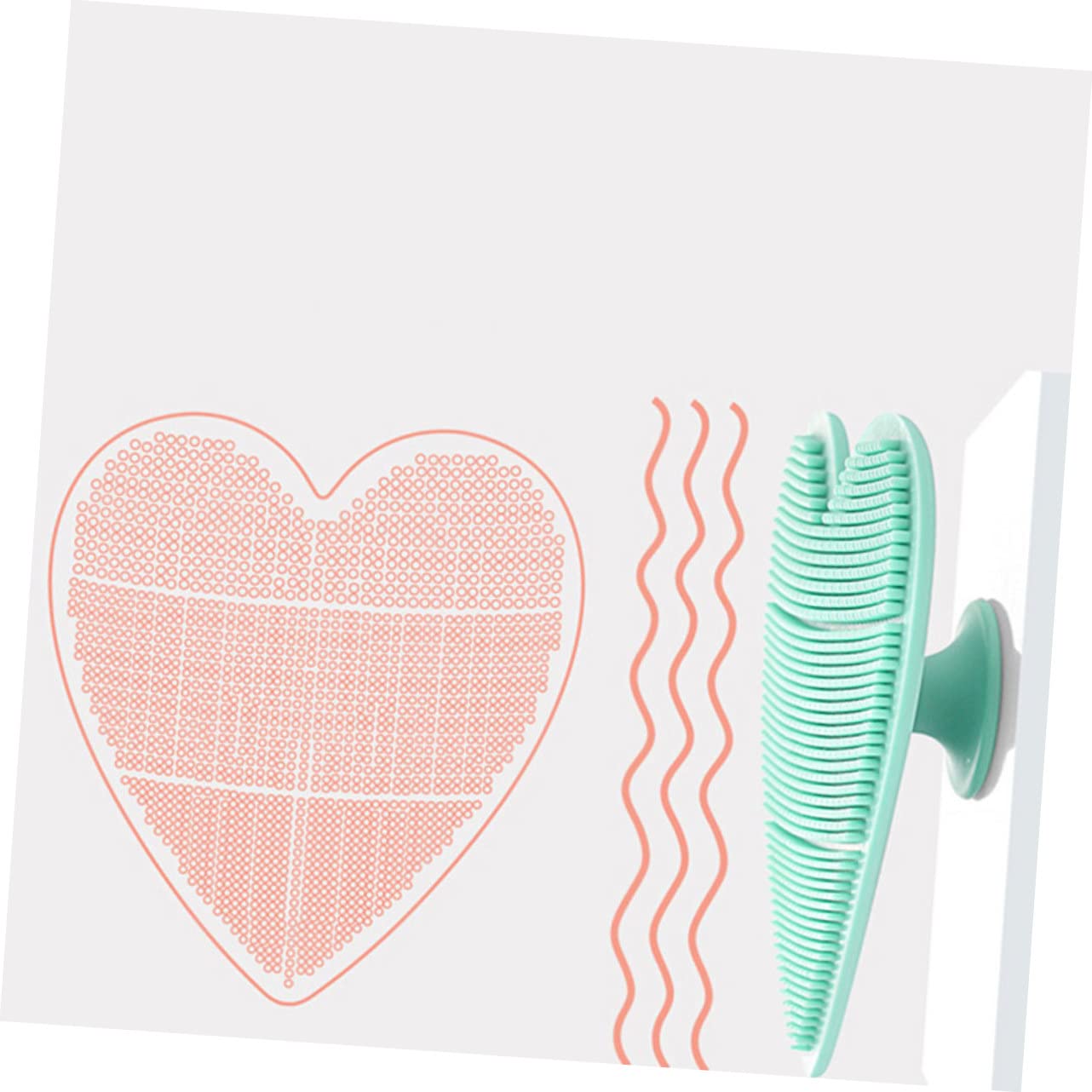 Healeved Soft Baby Hair Brush Scalp Scrubber Massage Tool Hair Washing Supply Silicone Head Brush for Baby Safe Gentle for Sensitive Skin