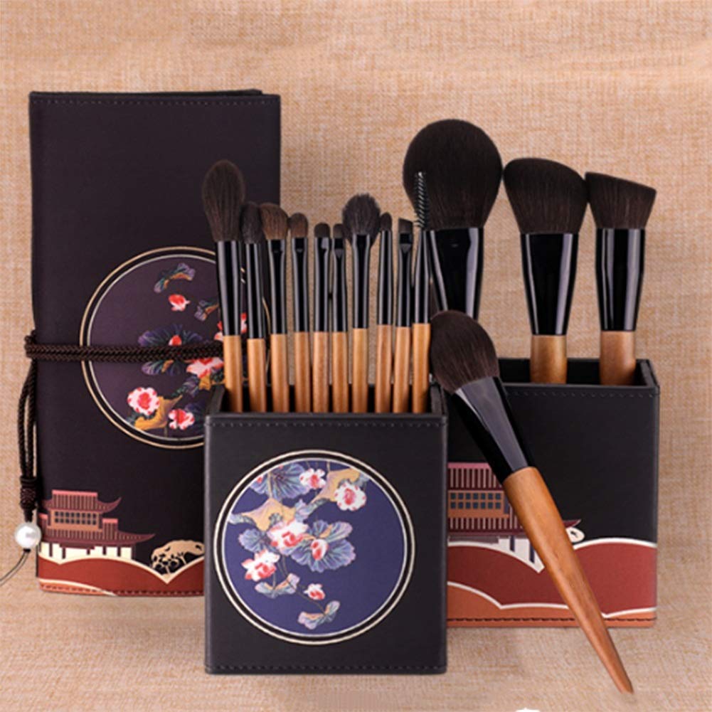 Set di Pennelli per Il Trucco 14 Set di Pennelli per Il Trucco per Principianti Pennello per Il Trucco in Fibra di Alta qualità Strumento per Il Trucco Quotidiano Super M,