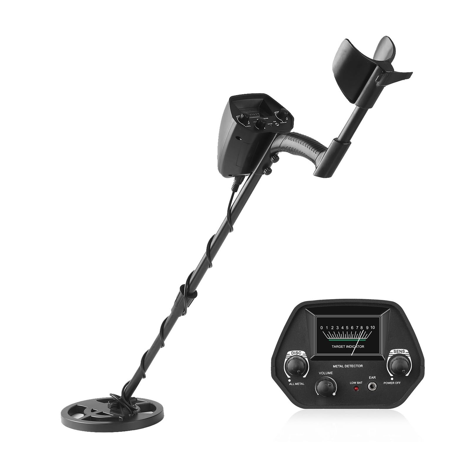 Metal Detector, GTX 5030 Professional Underground Metal Detector Metal Finder High Sensitivity Treasure Hunter Gold Digger(Nero)