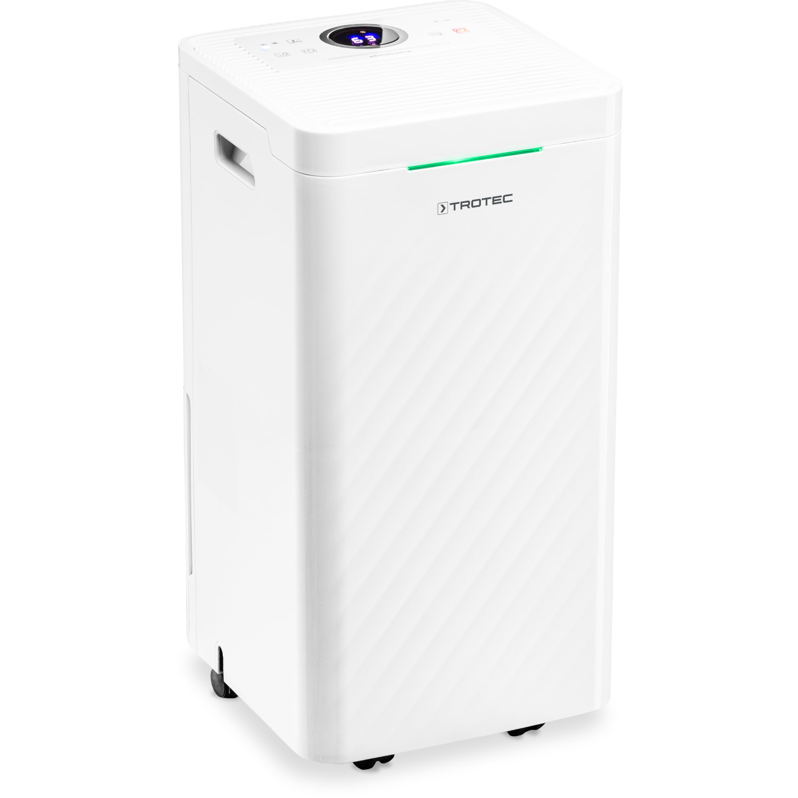 TROTEC TTK 27 HEPA Dehumidifier for Home and Air Purifier - 12L/Day, 15 m² / 37 m³ Coverage, Night Mode Functionality - Efficient Dehumidifier and HEPA Air Purifier for Optimal Indoor Air Quality