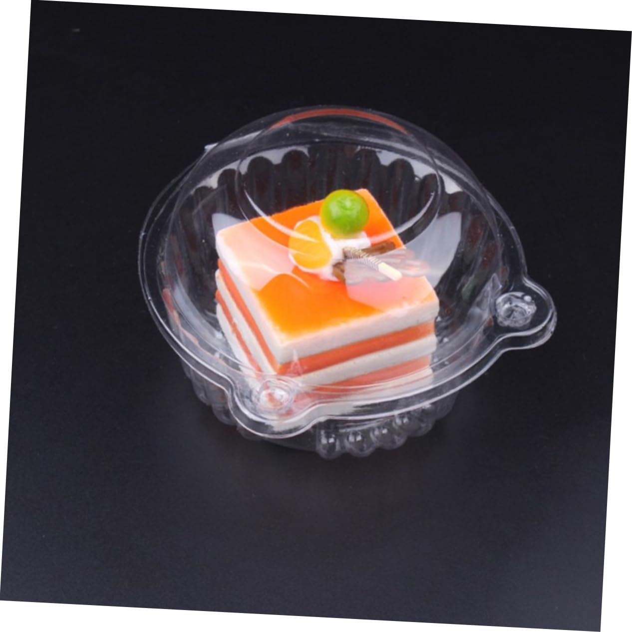 Cabilock 50pcs Portable Cupcake Storage Boxes Lids Design Food Containers for Weddings Parties Showers and Festivals for Presenting Your Treats