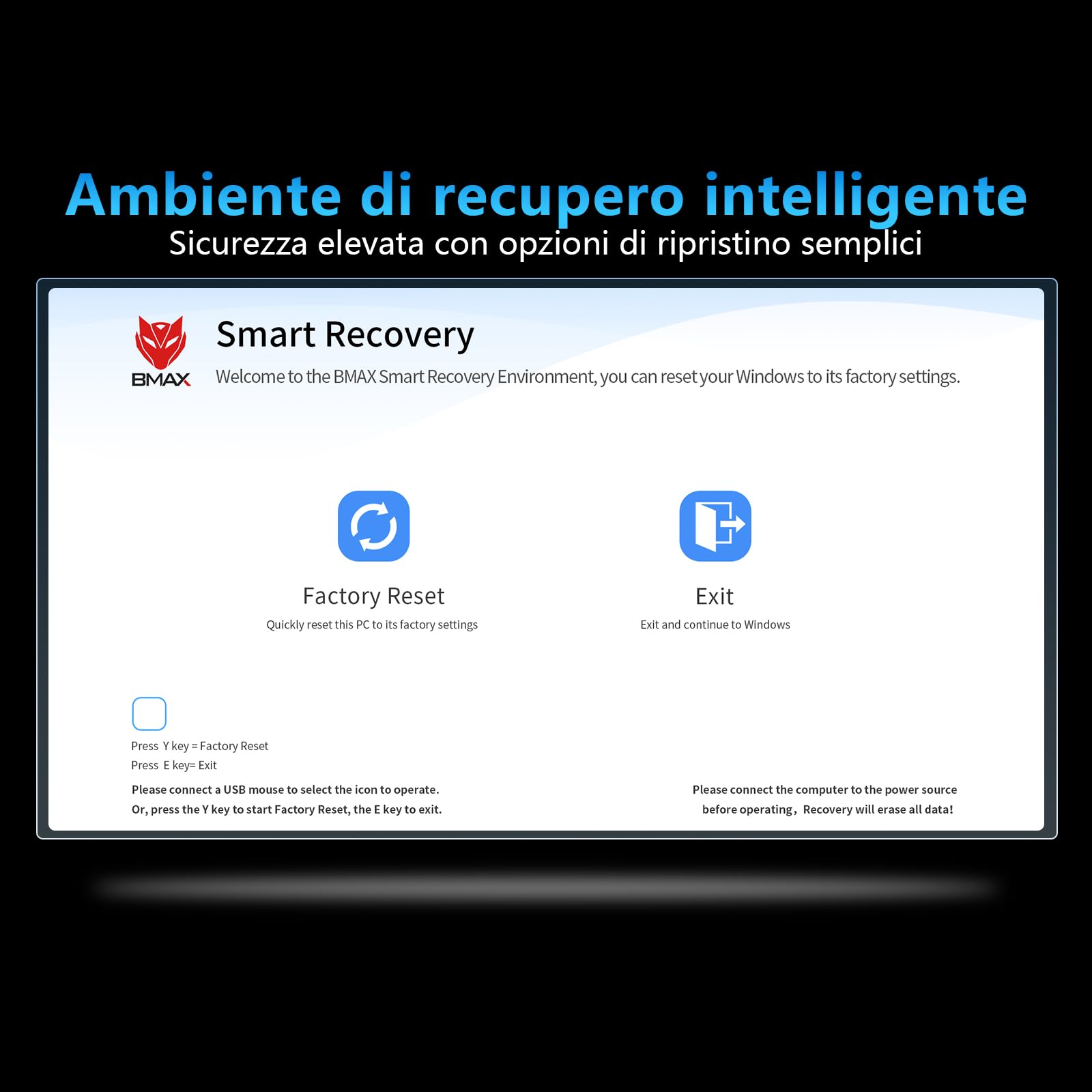 BMAX Mini PC 12th Ιntel Alder Lake Ν95(fino a 3,4 GHz),12GB LPDDR5 256GB SSD Mini Computer, Doppia Gigabit Ethernet/Dual Display HDMI/BT 5.0/2.4+5G WiFi/Office Desktop PC
