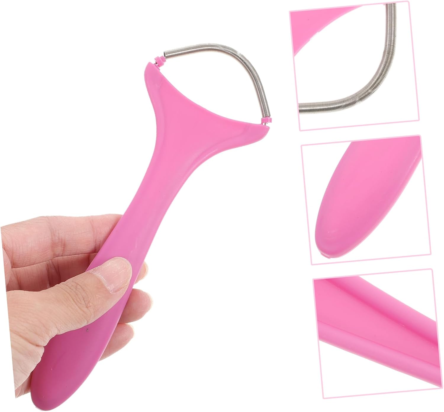 VALICLUD Manual Spring Facial Epilator Hair Removal Tool for Upper Lip Chin Forehead Portable Durable and Face Hair Remover for Smooth Skin and Thinner Regrowth