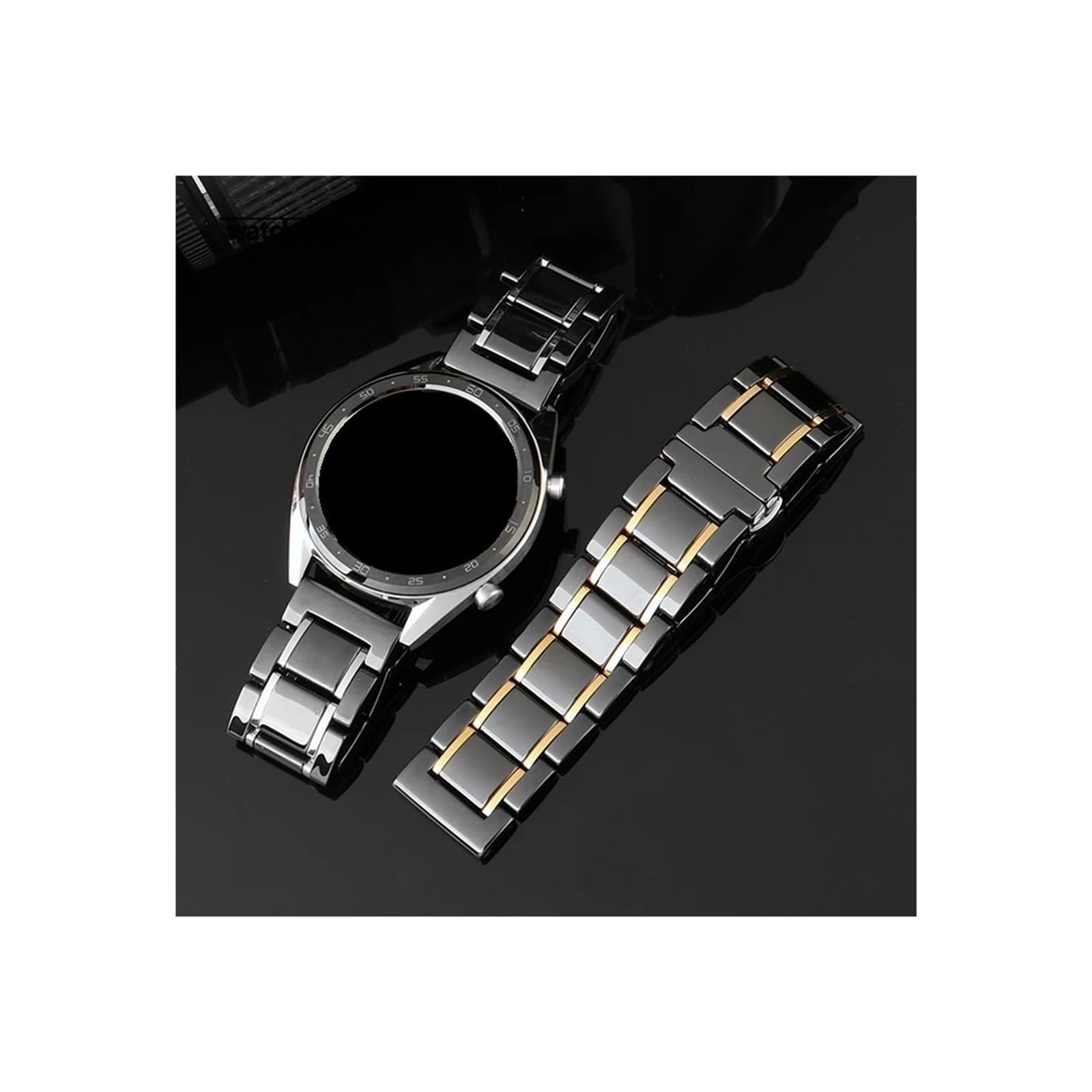 Cinturino in ceramica e acciaio inossidabile adatto for Samsung/Huawei