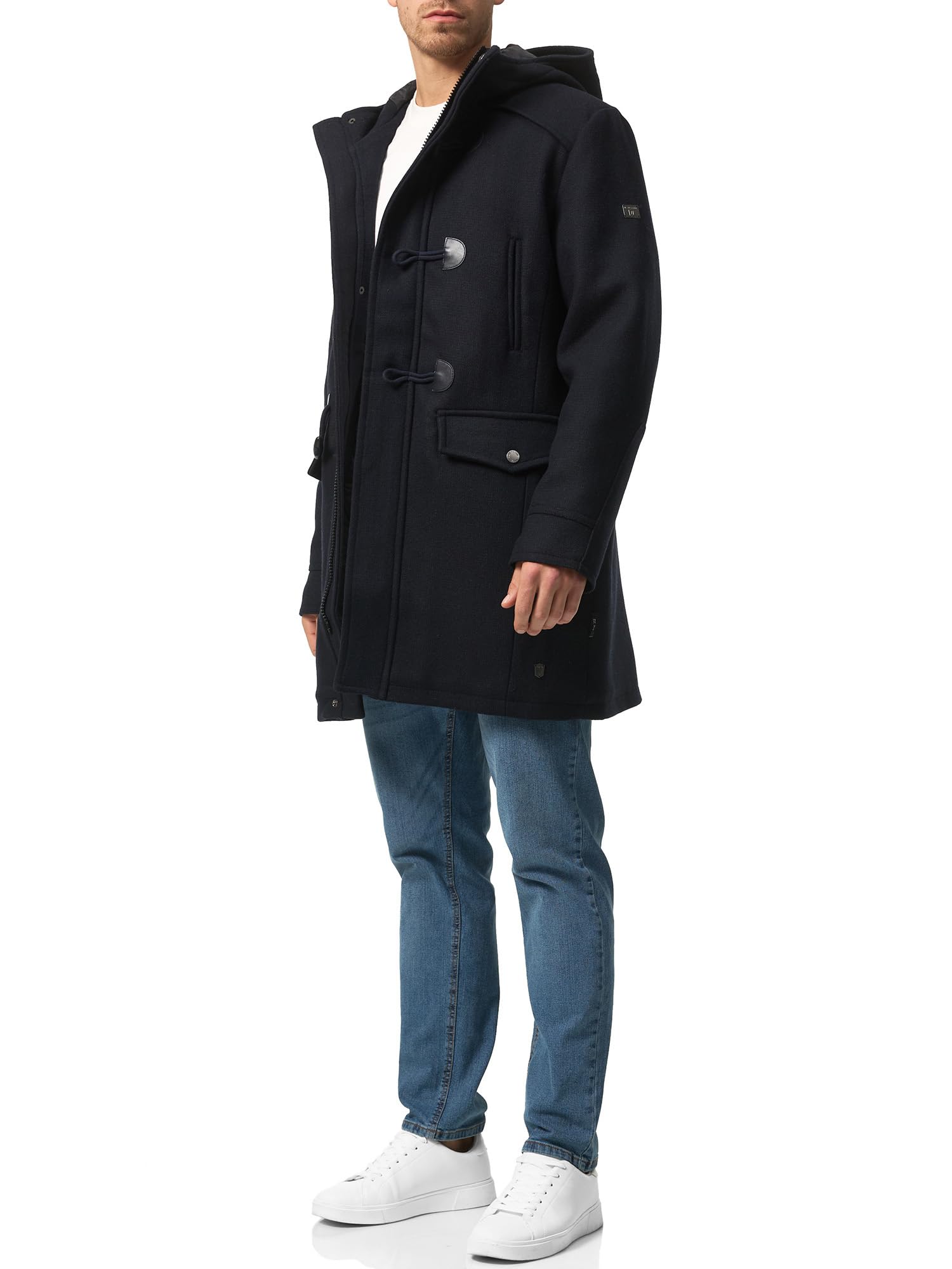 Indicode Hommes Liam Coat | Manteau d'hiver duffle-coat