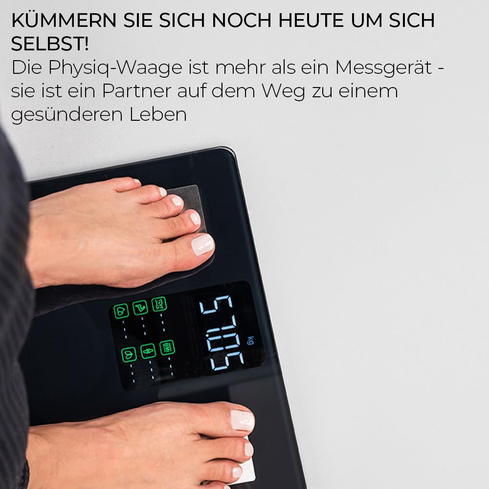 Personenwaage Digital Körperwaage Waage Personen | Weight Scale Digitale Personenwaagen mit Körperfettanalyse | Körperfettmessgerät Personenwage Analysewaage