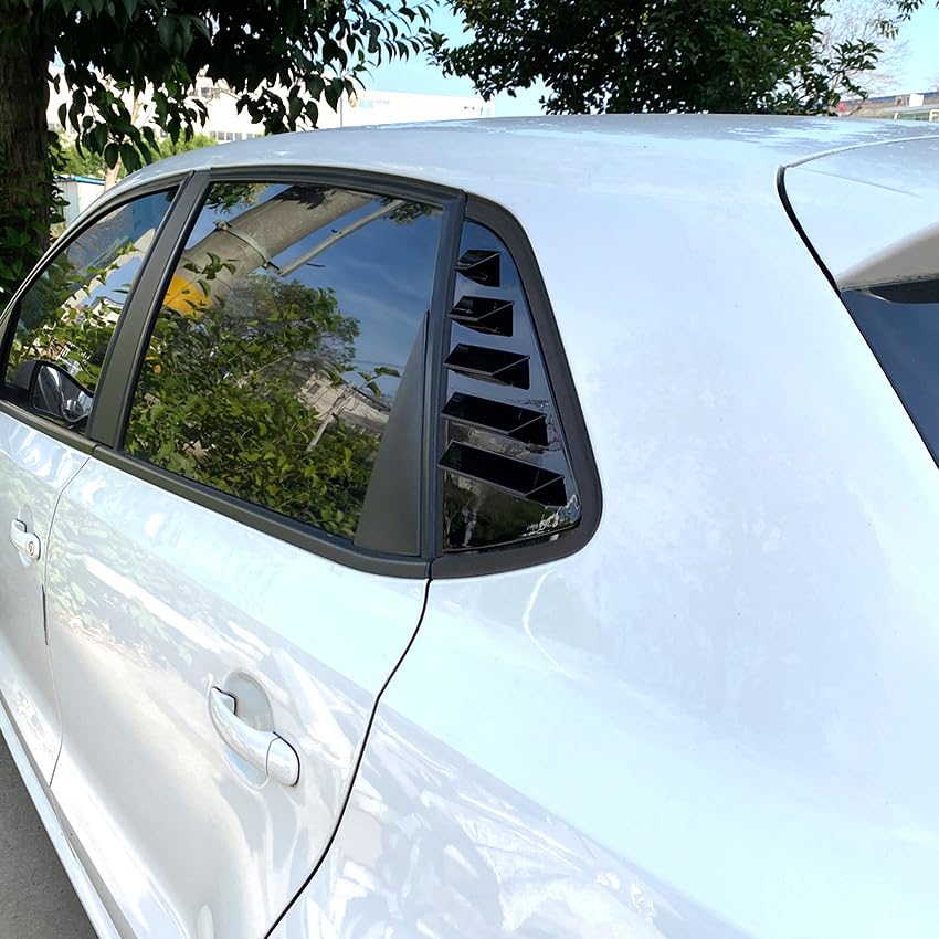 Auto Posteriore Finestra Feritoie per VW Polo 6R 6C 2011-2017, Alettone Posteriore Protezione Tende Lato Vent Accessori