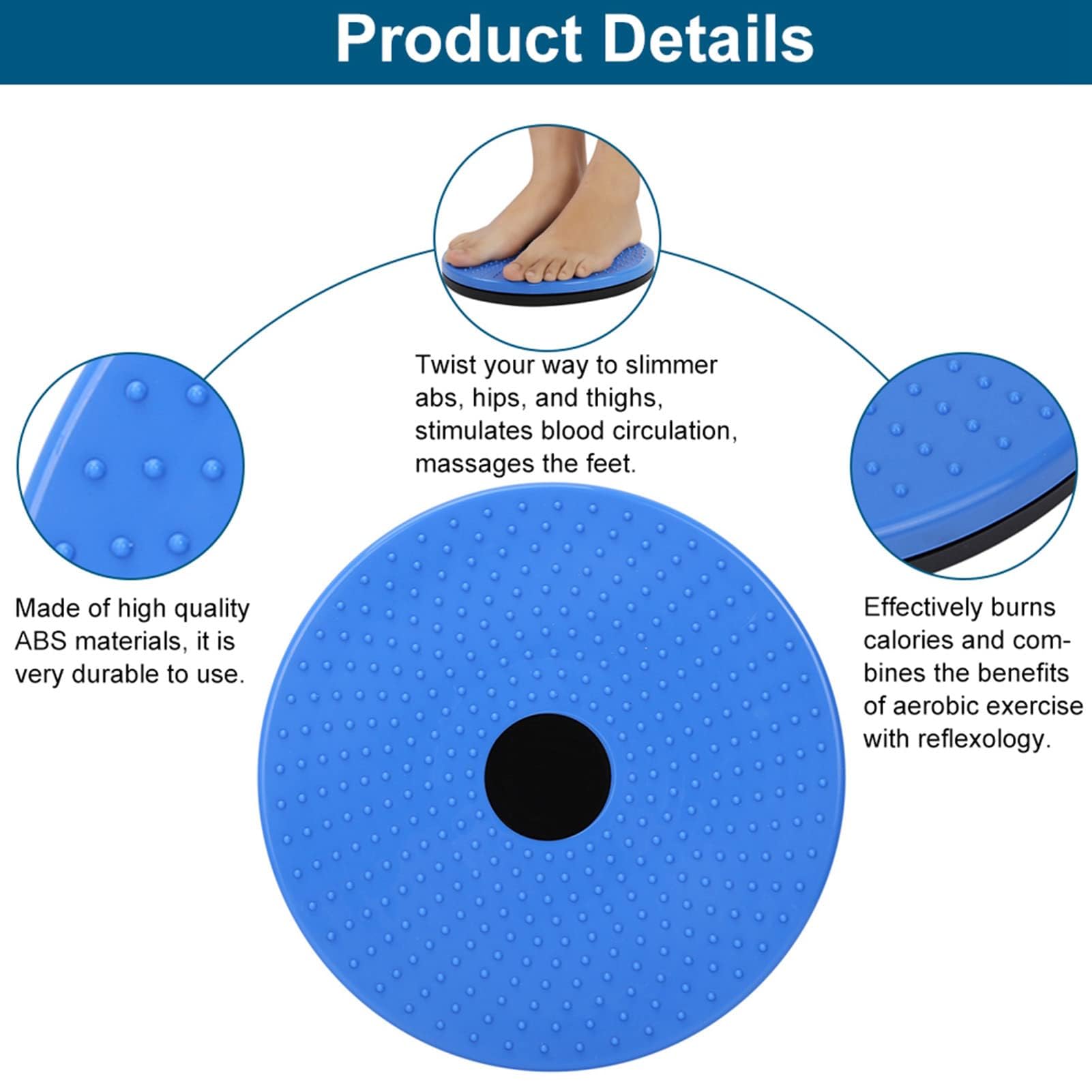 EXID Twist Board Twist Waist, Body Twister, Disco Twist per torcere la Vita, Equilibrio, Rotante, Esercizi di Aerobica, per gli Esercizi di Torsione di Vita e Fianchi, per il Fitness e l'allenamento
