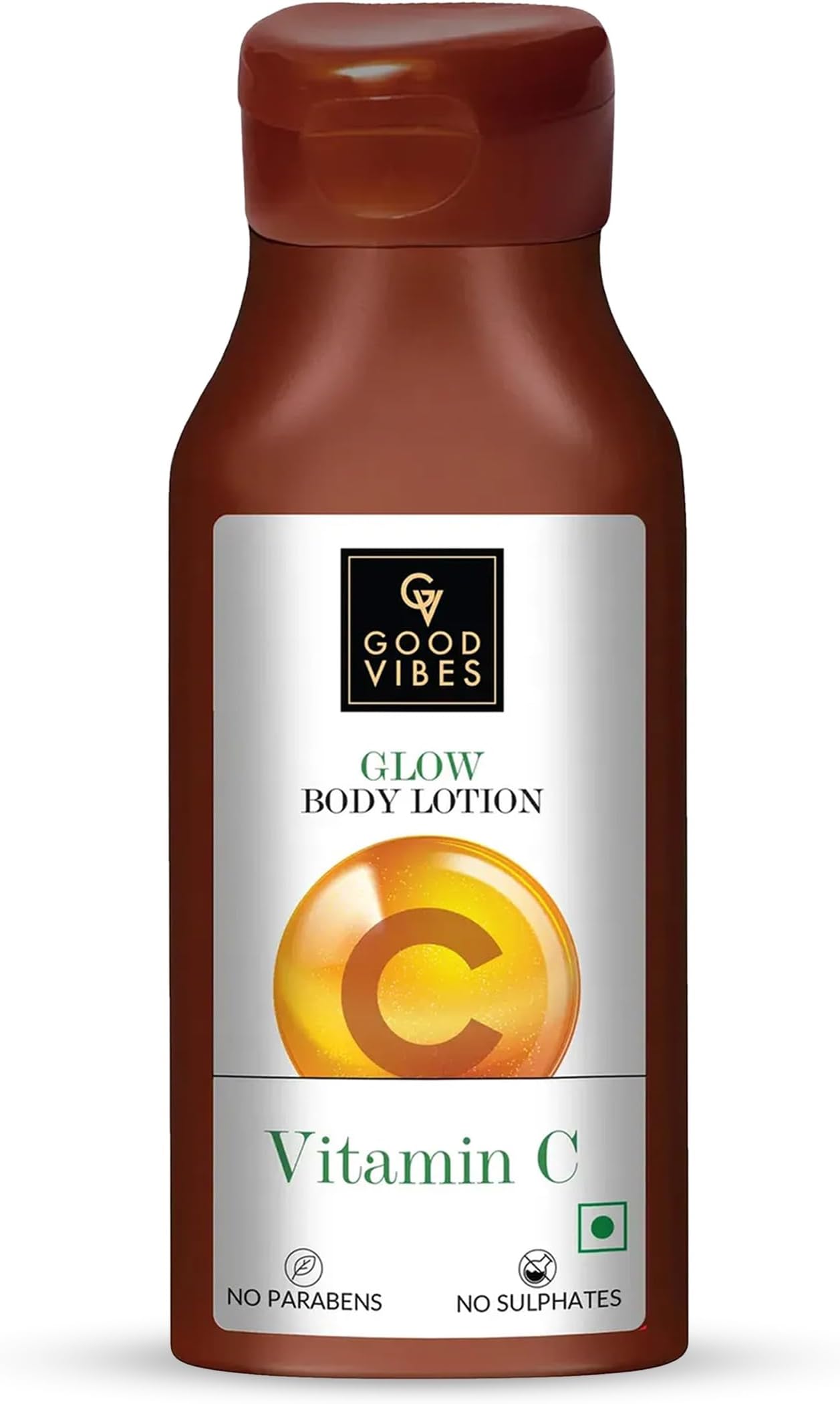Good Vibes Vitamin C Glow Body Lotion, 200 ml | Nourishing, Brightening, Softening For All Skin Types | Vegan, No Parabens, No Sulphates, No Animal Testing
