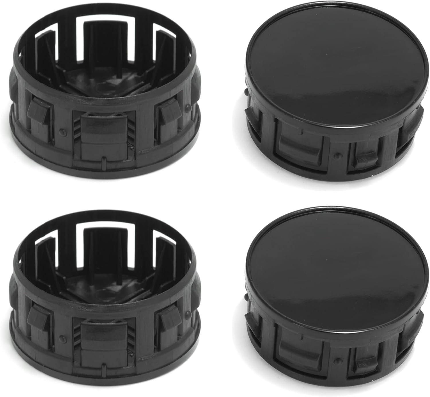4Pcs Wheel Center Caps for 2016-2022 Prius 2017-2023 Corolla 2016-2018 Yaris Wheel Rim Outer 53.2 mm(2.09 in) Inner 50 mm(1.97 in) Black Hub Caps, Replacement 42603-52170