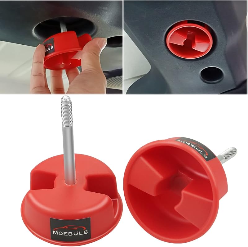 Manípulo de fixação do teto rígido MOEBULB para Jeep Wrangler JK 2007–2019 – Vermelho, 2 unidades