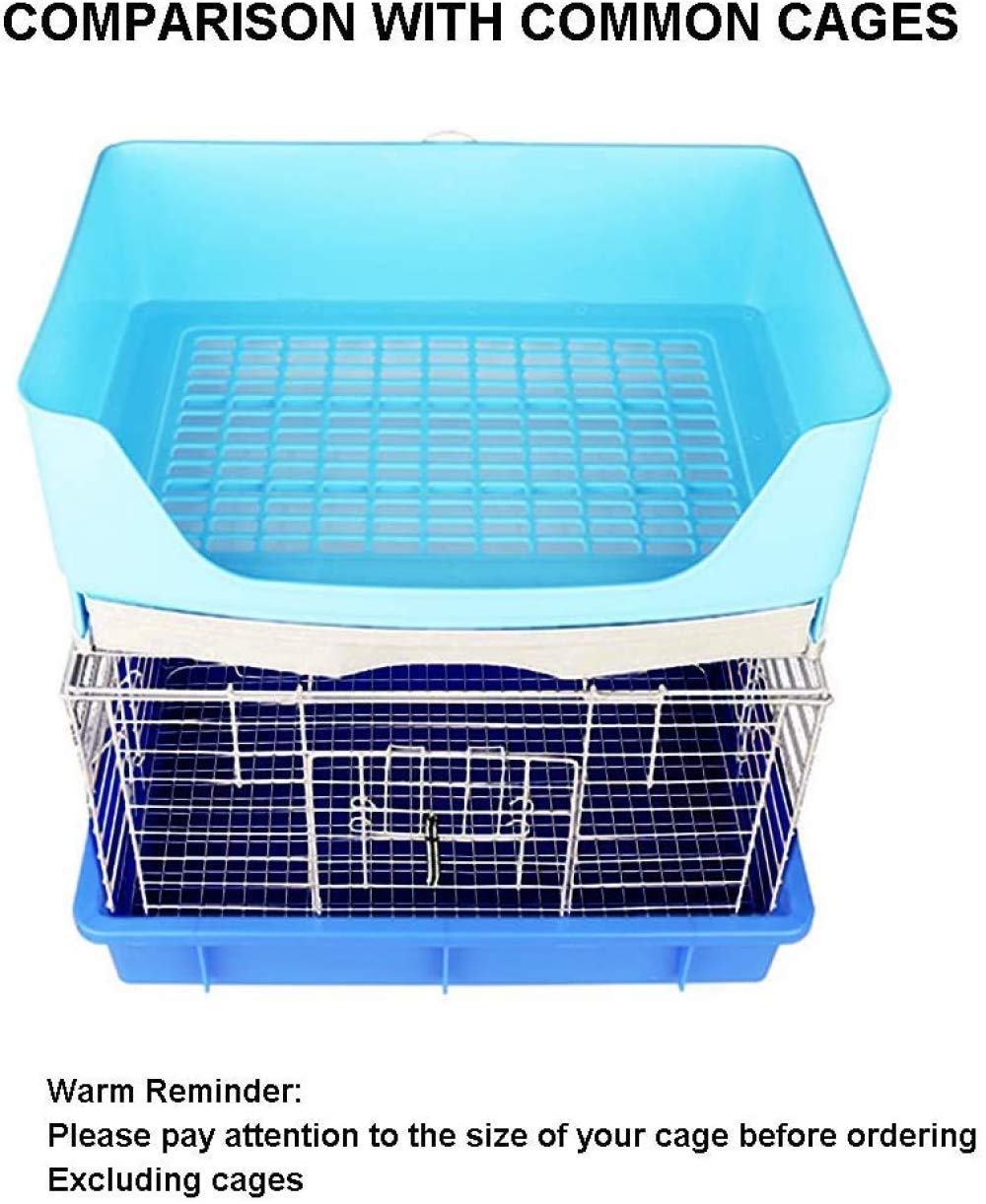 zaizai Großer Kaninchenwelpenkorb Mit Schublade, Ecktoilette Mit Töpfchen, Größeres Haustierfach Für Erwachsene Meerschweinchen, Kleintiere