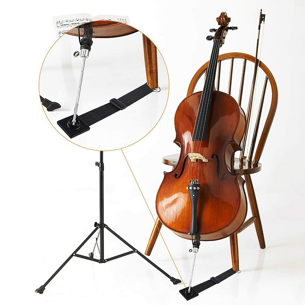 Drfeify Cello Matte, Anti Rutsch Cello Rest Belt Halter and Spare Parts. Cycling