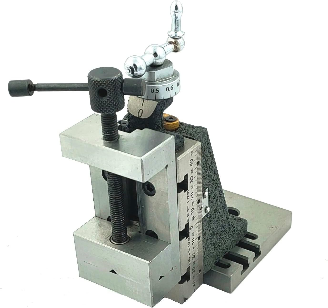 Mini Vertical Milling Slide with 2"/ 50 mm Mini Steel Vice & Base Mounting Plate - Direct Mounting on 7 x 14 Mini Lathe Machine