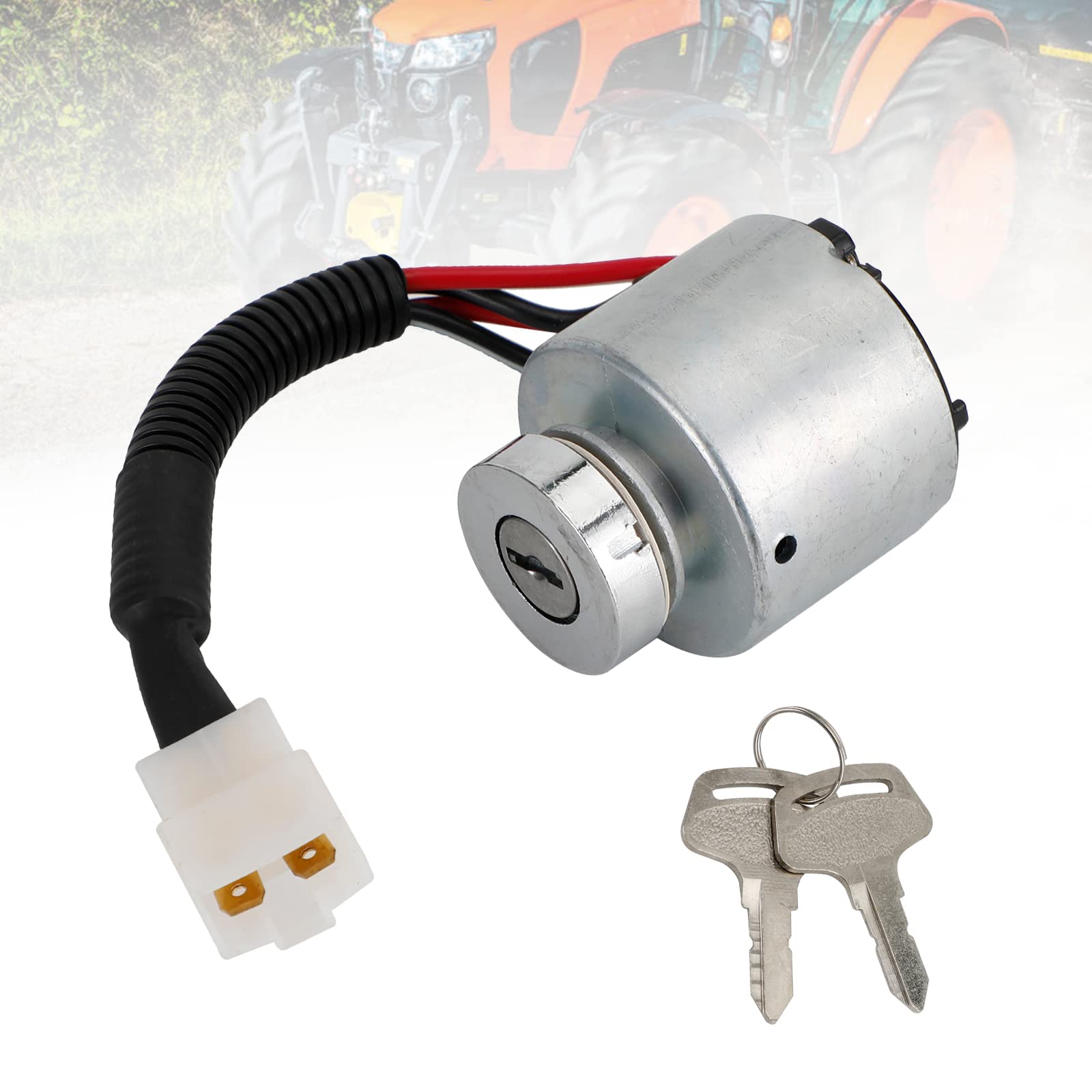 Topteng Zündschloss passend für Kubota B1550D B1750D mit 2 Schlüsseln 37410-59110 3741059110