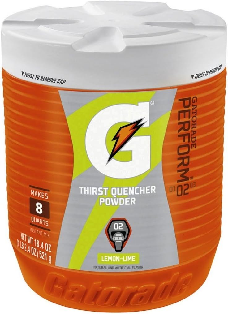 Gatorade G Series Lemon Lime Powder 18.3 OZ (521g)