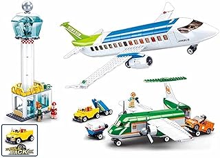 Sluban Airport & Airplane Building Set - M38-B0930-731 Pieces - 100% Compatible. Includes Box. Building Bricks Toy (M38-B0930)