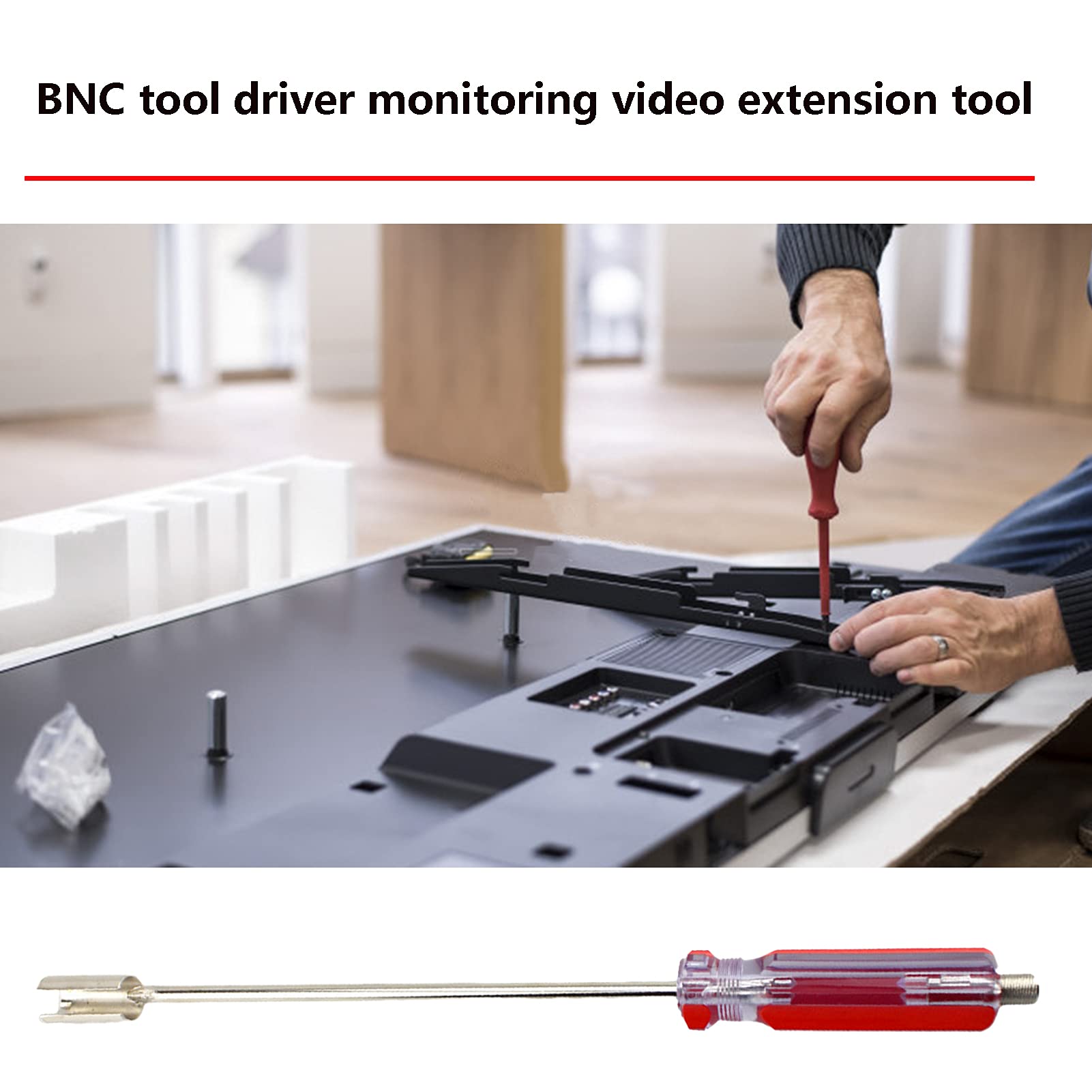 Ticfox Professional BNC and F Connector Extraction Tool F Connector Extractor Coax(Red) - Image 4