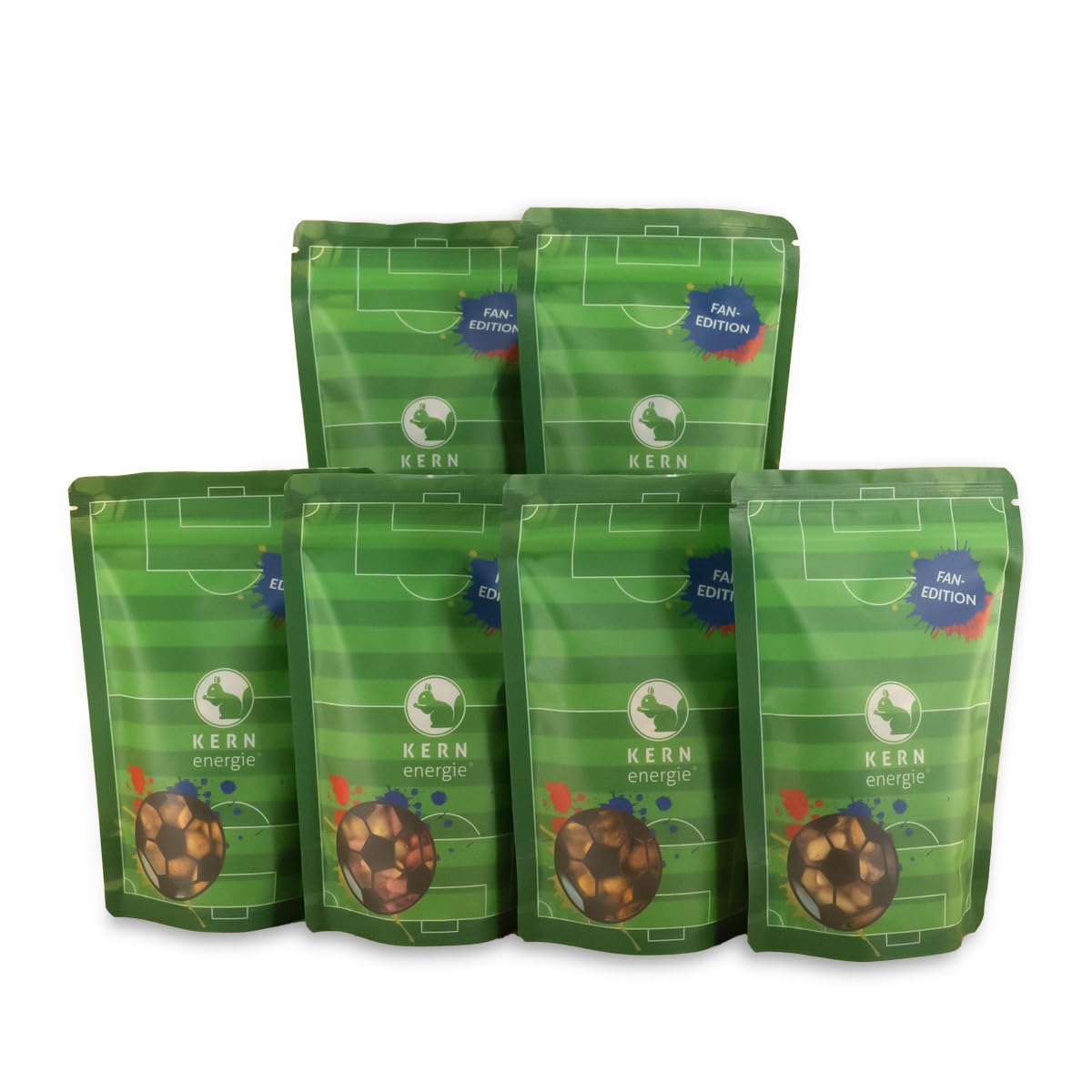 KERNenergie WM Nationen Bundle 6x180g Premium Nussmischungen Cashews Macadamias Walnüsse